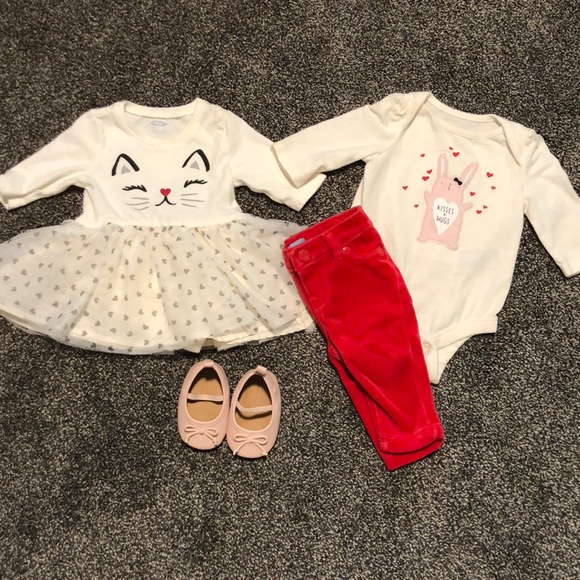 GAP Other - ❤️✨HP✨❤️ 0-3 month dress & matching outfit w/shoes